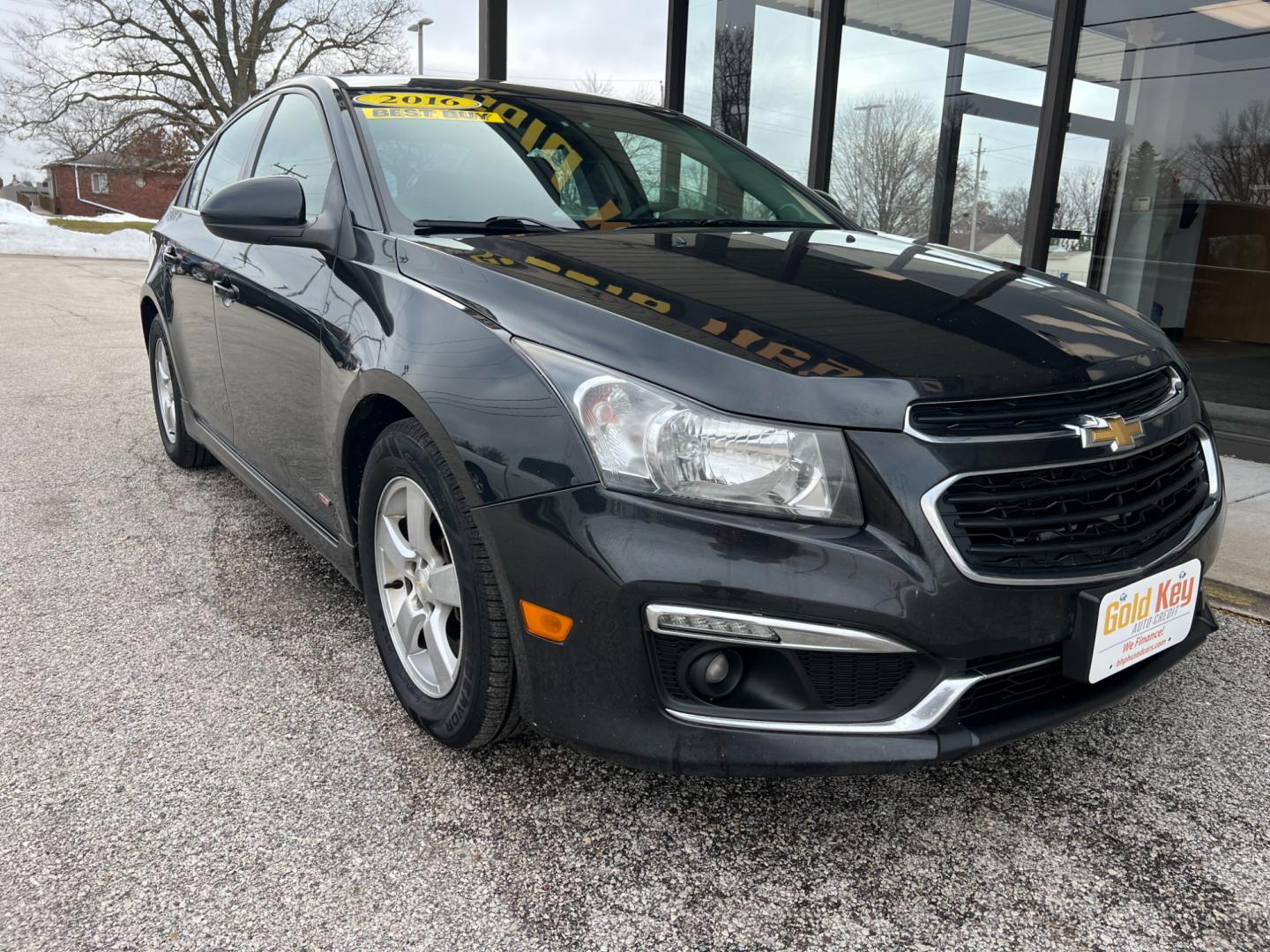 2014 Black Chevrolet Cruze LS Auto (1G1PA5SH5E7) with an 1.8L L4 DOHC 16V FFV engine, 6-Speed Automatic transmission, located at 1633 W Kimberly, Davenport, IA, 52806, (563) 323-5341, 41.559456, -90.598732 - Photo#2